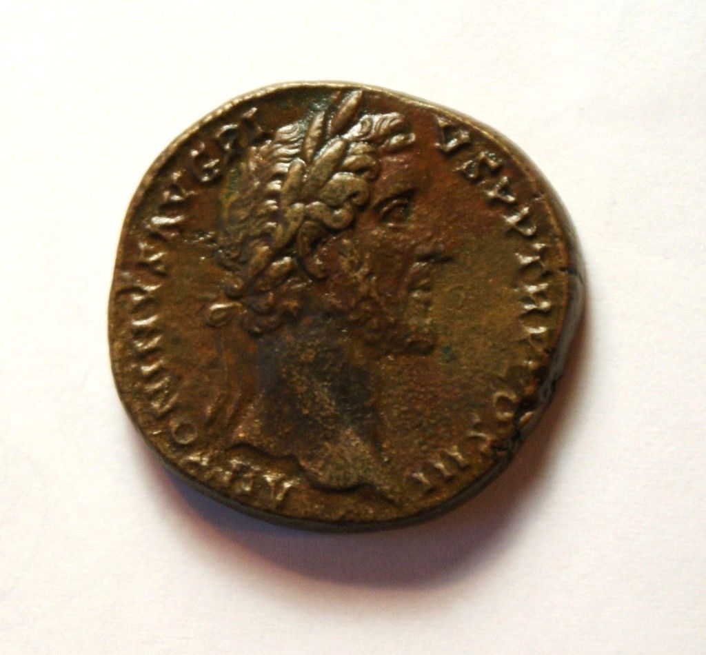 Scarce Antoninus Pius AE Sestertius 138 61 AD CH VF RIC 597a