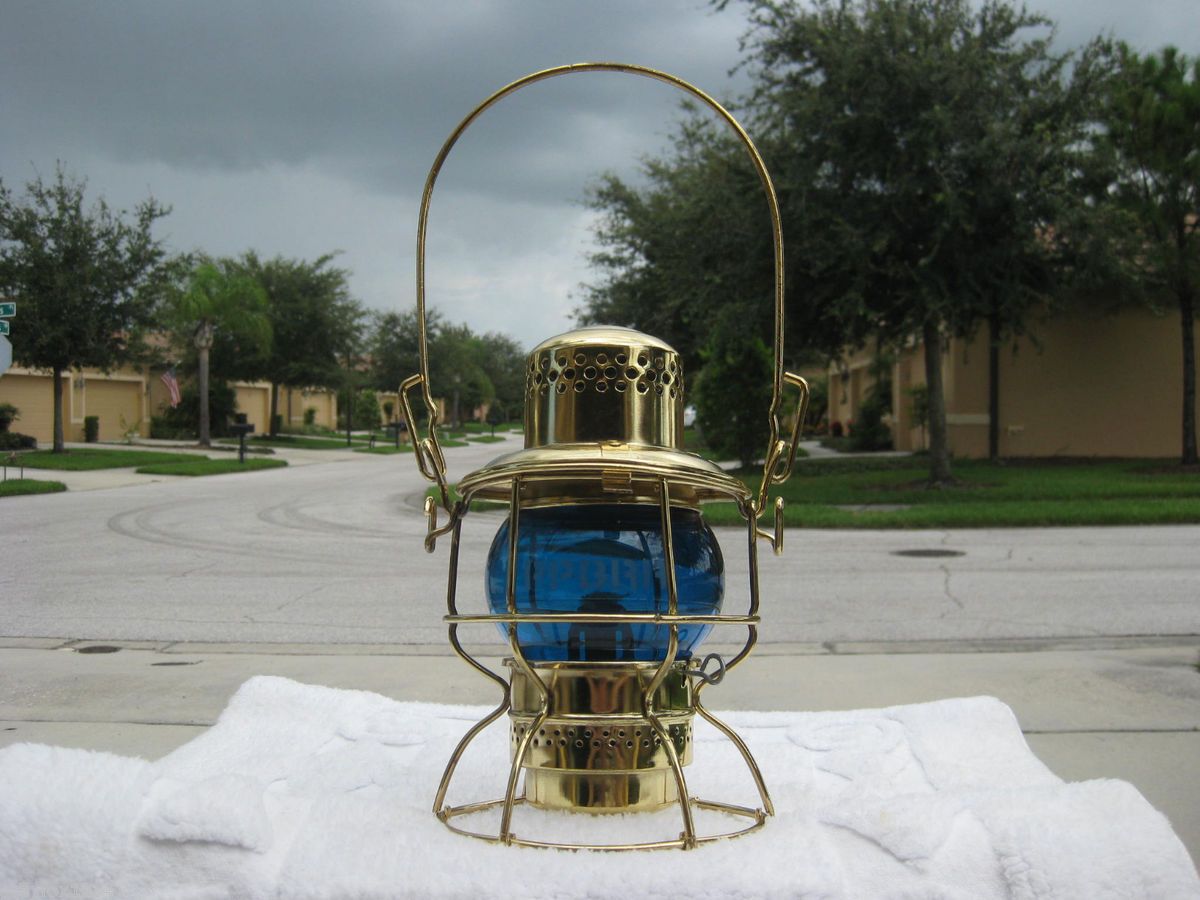 PORT OF PALM BEACH DISTRICT RAILROAD HERITAGE* BRASS LANTERN