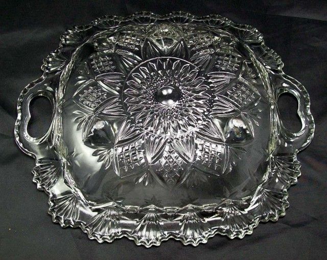 Gibson Jewelite Footed Serving Dish Indonesia 10 1 2