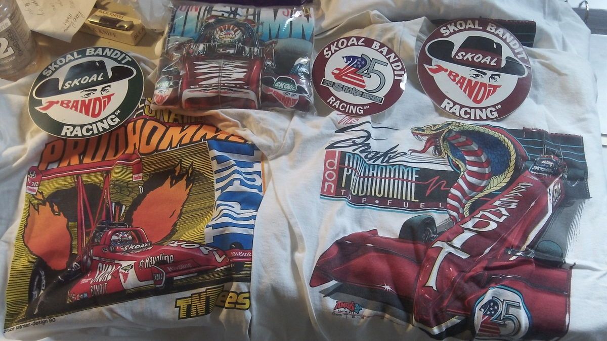    Don Prudhomme unopened t shirts stickers hat autographed e t 80s 90s