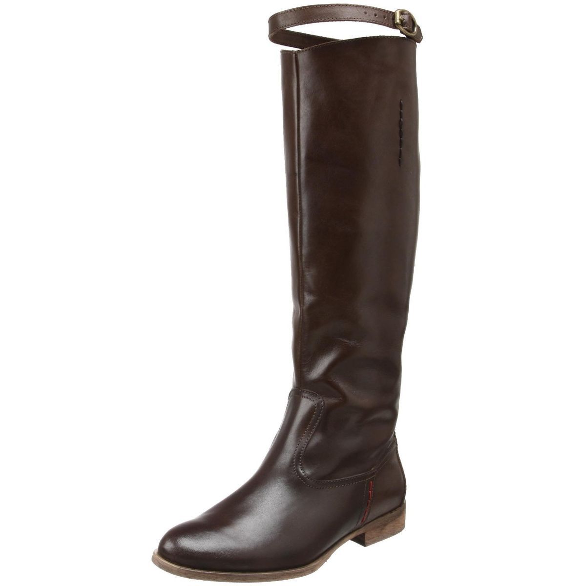 New Charles David Rouse Womens Leather Knee High Flat Riding Boots 