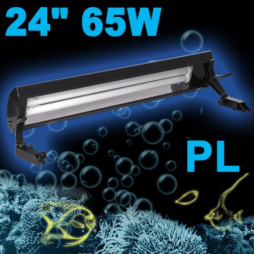 24 65W PL Aquarium Light Fish Tank Hood Marine Strip