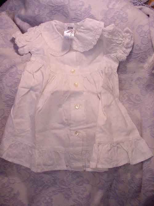 April Cornell 6 12 MO Sweet Holiday Petticoat Dress Nightie White 