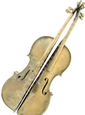 Violon Brise Two Parts by Arman Armand Pierre Fernandez 20th Century 