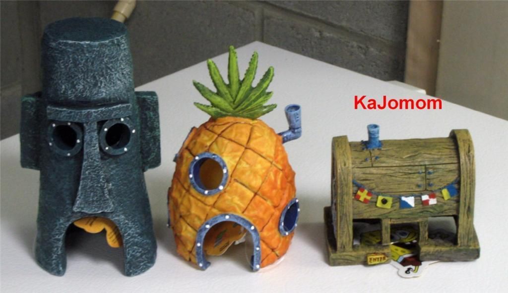 Spongebob Pineapple Squidward Krusty Home Aquarium