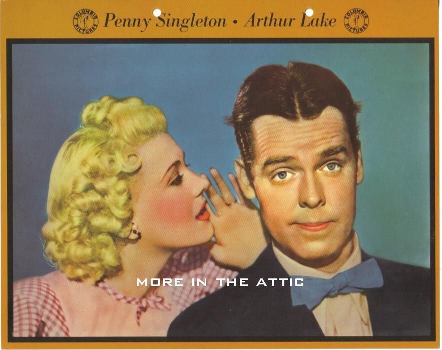 Penny Singleton Arthur Lake Orig Blondie Dixie Premium