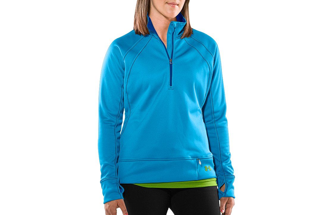 Womens Under Armour Hundo Mountain 1 4 Zip Fleece Jacket