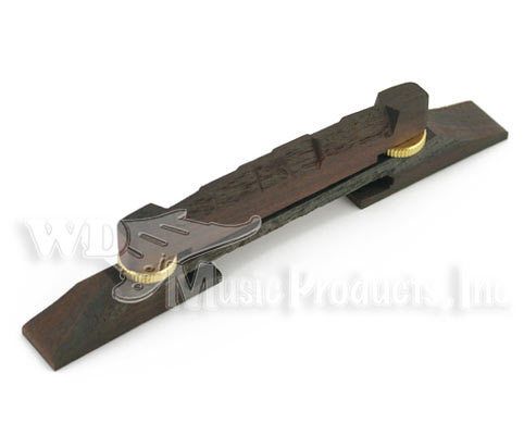 Archtop Jazz Guitar Bridge Ebony Nickel Hardware