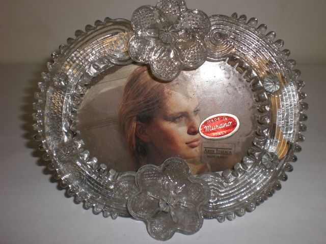 Arte Italica Picture Round Frame Glass Wood Bac 4 5X6