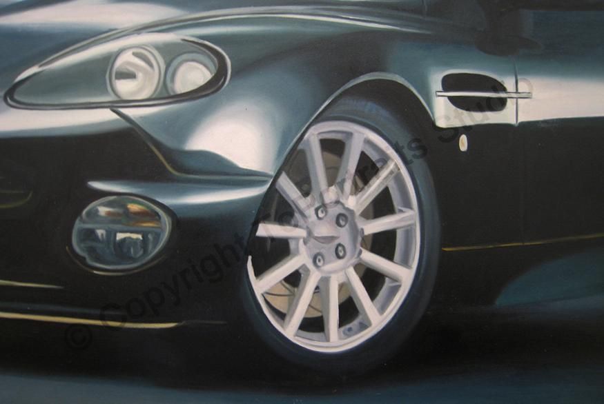 Aston Martin Vanquish s V12 2004 Canvas Oil Painting