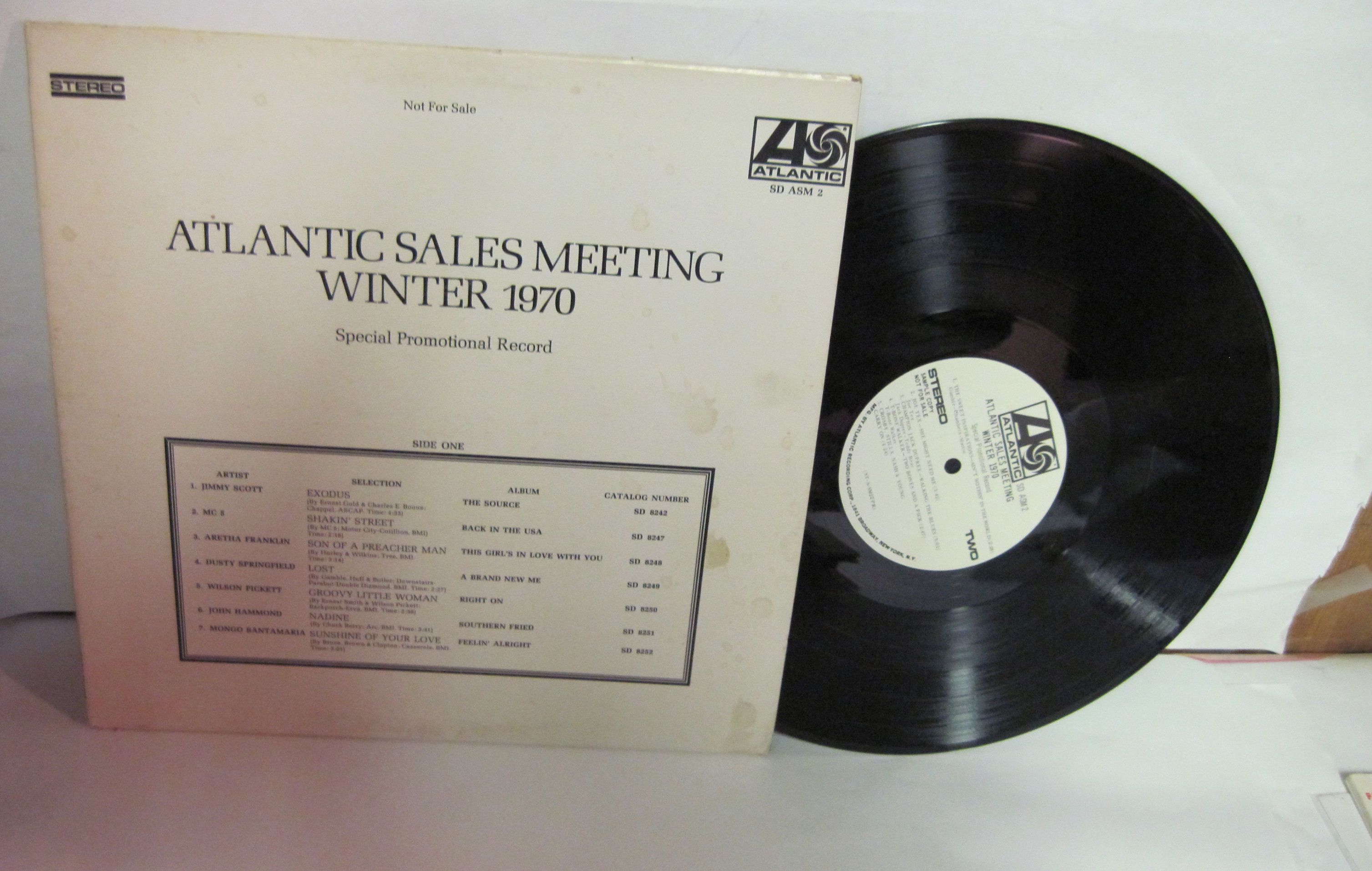 atlantic sales meeting winter 1970 white label promo