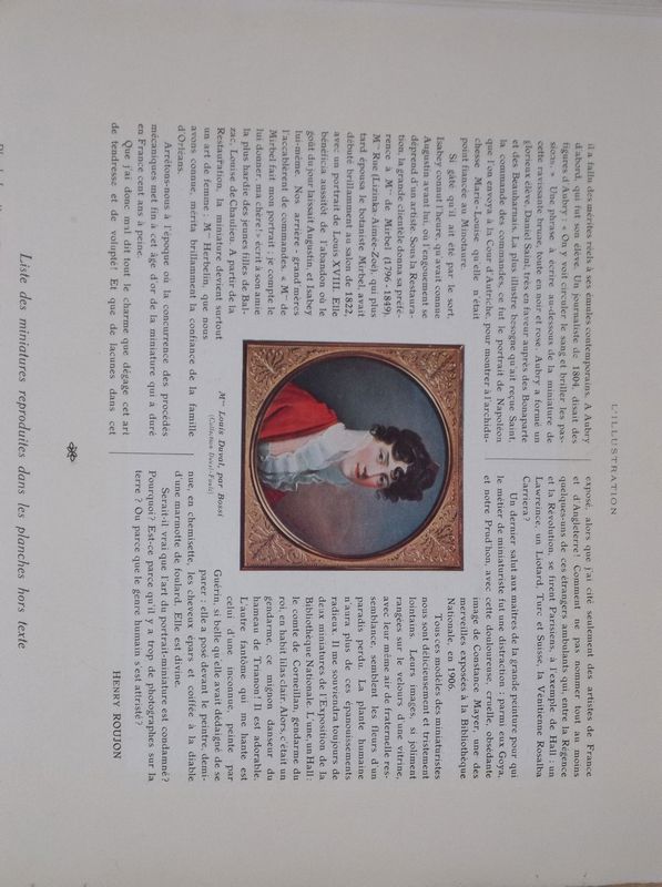 1912 French Portfolio and Article Miniature Art and Artists