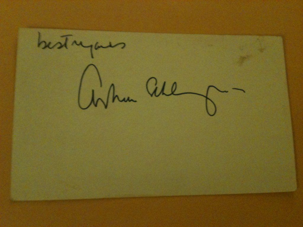 Arthur M Schlesinger D 2007 Historian Author Signed Cut Autograph 