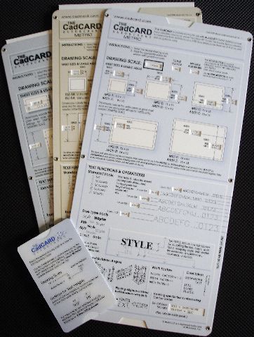 AUTOCAD (Autodesk) Slide Charts   ALL 4 VERSIONS