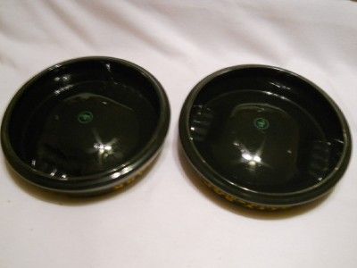 Lot 2 Vtg Advertising Liquor Bar Ashtrays Cutty Sark Scotch Whisky 