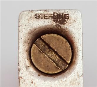   Vintage Sterling Silver Case Avedon NY Patterned Cigarette Lighter