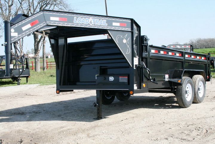   Gooseneck Hydraulic Dump Disaster Relief Trailer with 7K Axles