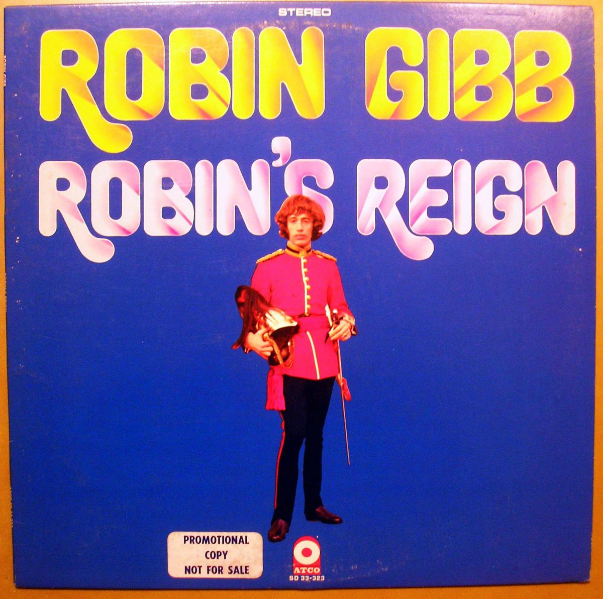 ROBIN GIBB Robins Reign Near Mint Promo LP / ATCO SD 33 323