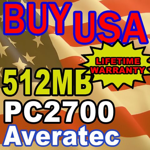 512MB PC2700 Averatec AV4155 EH1 AV4265 EH1 Memory RAM