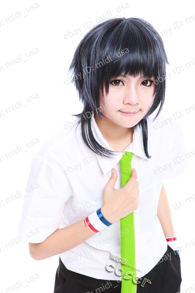 starry sky kinose azusa cosplay wig 37cm