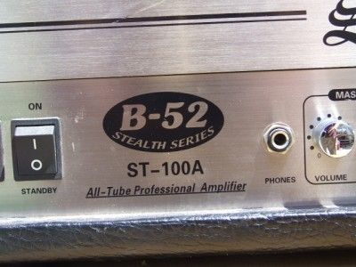 52 ST 100A Stealth 100 Watt Tube Guitar Amplifer Head Tube Amp