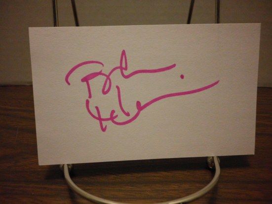 Bebe Neuwirth Autograph Index Card FRASIER Signed Signature COA