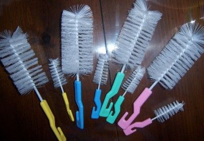 New 2 PC Bottle Brush Set, Great for Diaper Cakes, Baby Shower