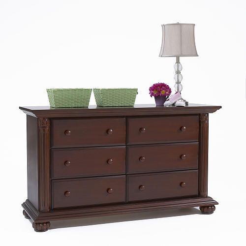 Baby Cache Heritage Double Dresser Cherry