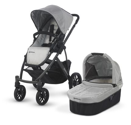  STOCK 2012 UPPAbaby Vista Travel Single Baby Stroller   Mica/Silver