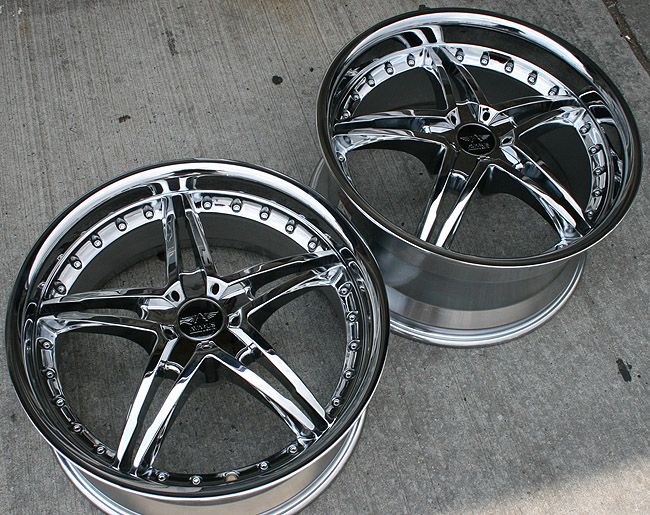 Avarus AV5 19 Chrome Rims Wheels E39 E60 5 Series