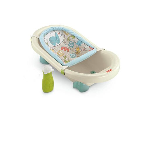 Fisher Price Animal Krackers Rinsin Fun Baby Bath Tub