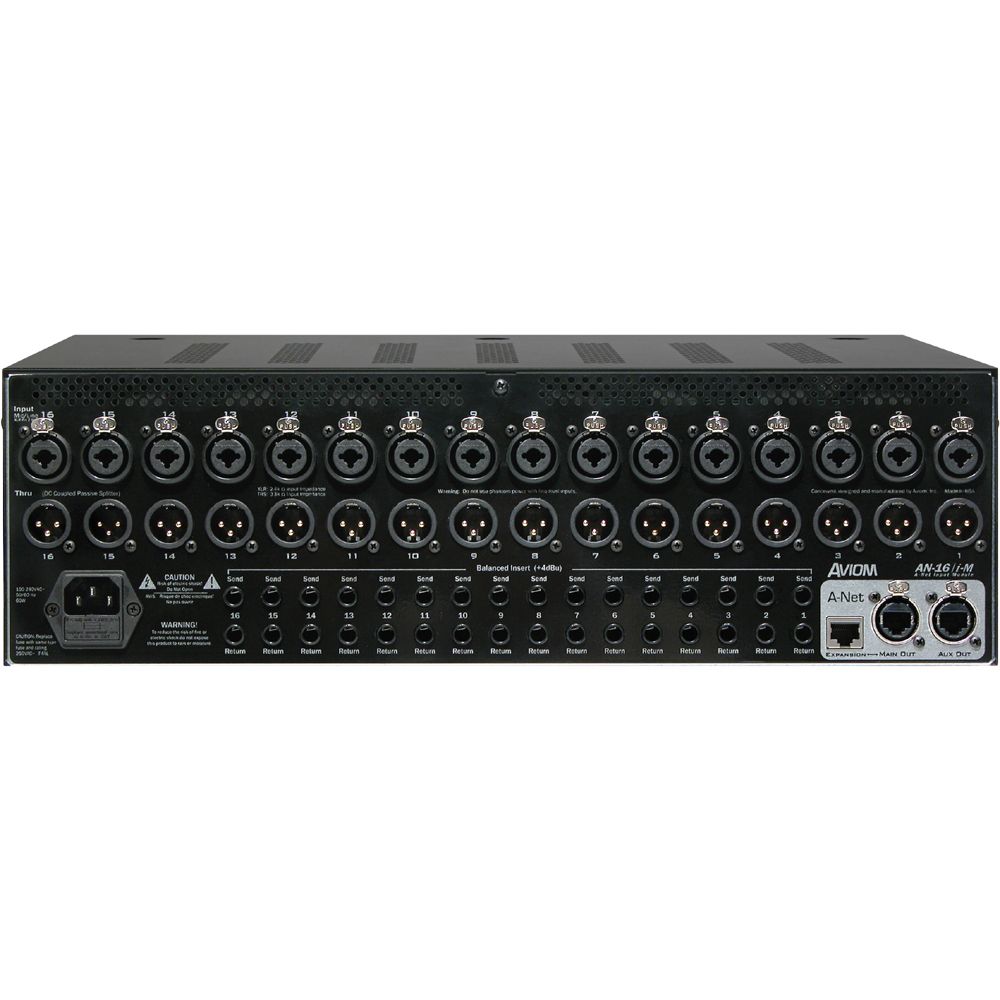 Aviom An 16 I M A 16II Personal Monitor System 16 CH Input Module w 