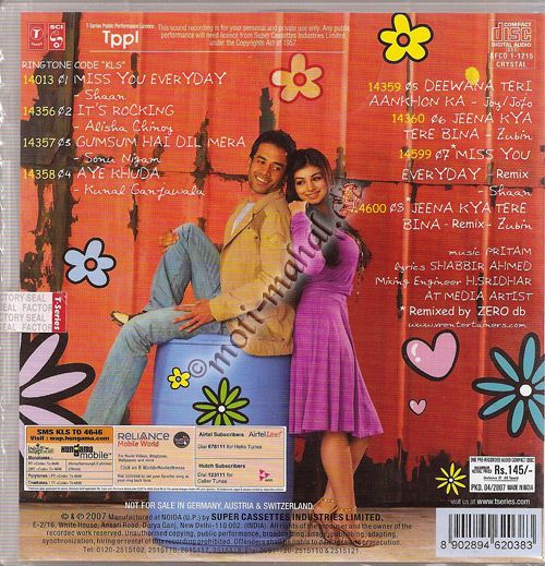   Love Story Hai Tusshar Kapoor Ayesha Takia Bollywood Music CD