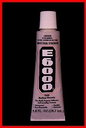 1oz E6000 Comercial Glue A Shoe Sole Auto Trim Shoe Goo