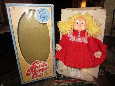   Susie Moppet Doll Works in Original Box from Jim Bakker Program