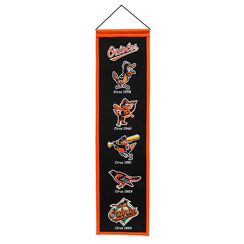 Baltimore Orioles 32 Wool Heritage Banner MLB