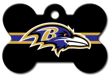 NFL Engraved Baltimore Ravens Pet ID Tags Football