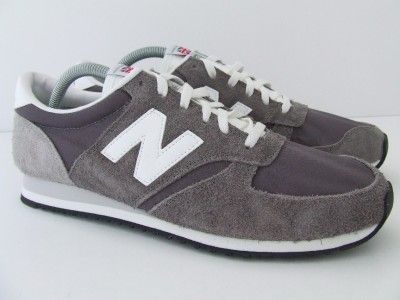 Unisex New Balance Trainers U420UG Grey White Retro Suede Nylon 