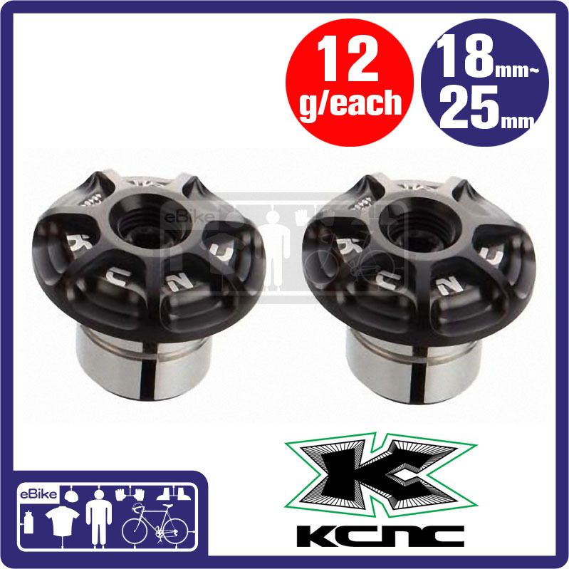 KCNC MTB Handlebar Anodize Barend Plug Cap 12g Black