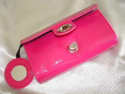 Bare Escentuals Hot Pink Makeup Clutch Bag with Mirror