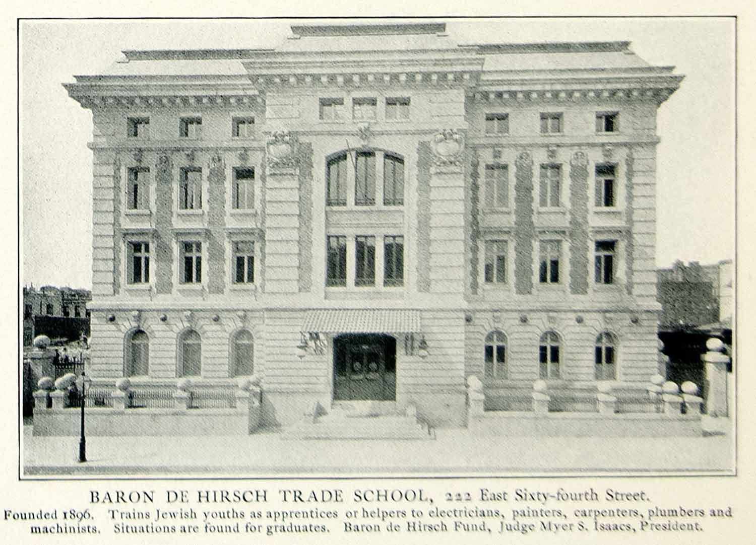 1903 Print Baron Hirsch Trade School 222 East Sixty Fourth Street 