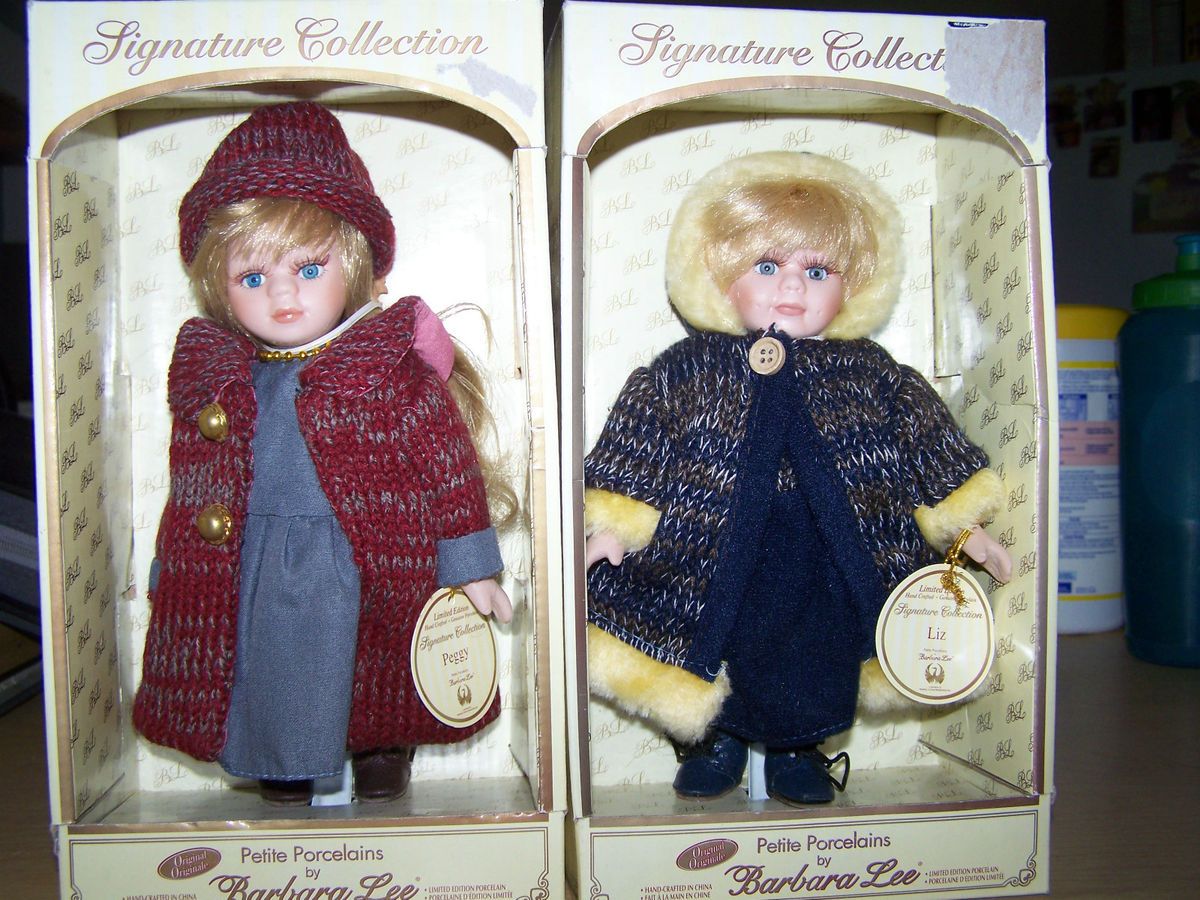  Porcelain Dolls Signature Collection by Barbara Lee with Boxes