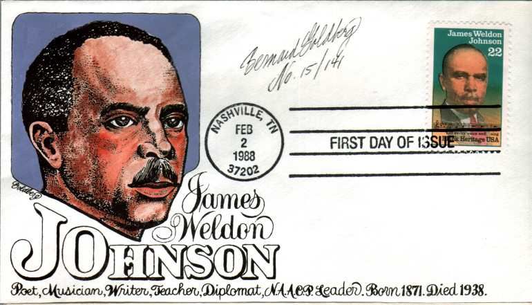   Hand Painted 2371 James Weldon Johnson Balck Heritage Nashville