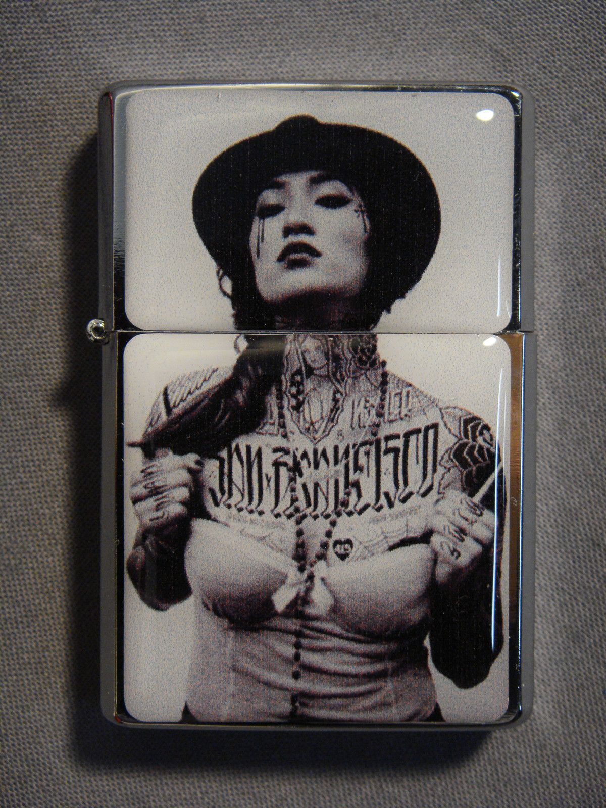 Homies Barrio Girl San Francisco Tattoo Refillable Oil Lighter New 