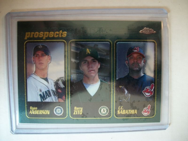 Barry Zito CC Sabathia 2001 Topps Chrome Prospects 288