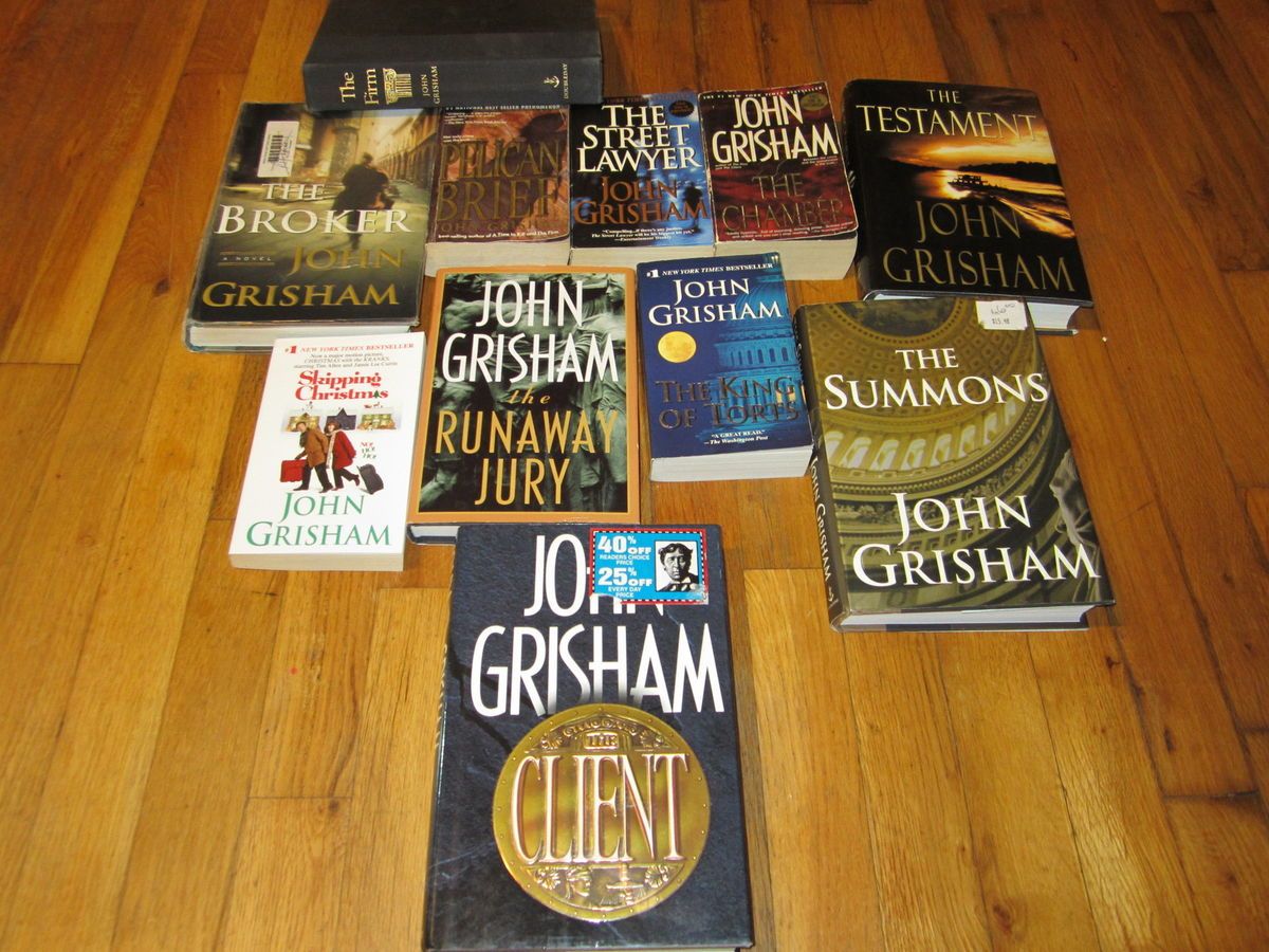   Legal Thrillers Lot Mostly John Grisham Martini Baldacci Lescroart Etc