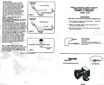 CAR ALARM   ANES PASSIVE 100   STOP THE THIEF  Security