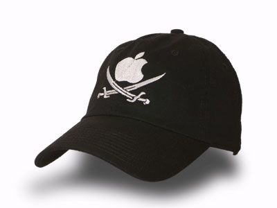 Apple Pirate Twill Baseball Ball Low Profile Cap Hat