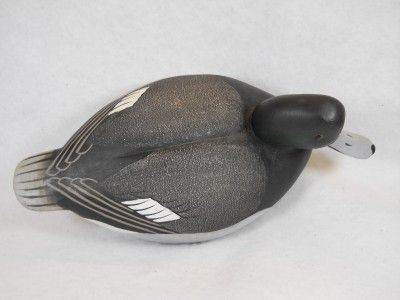 Blue Bill Drake Duck Decoy by Barry w Fuchs June 1 1970 Millington 