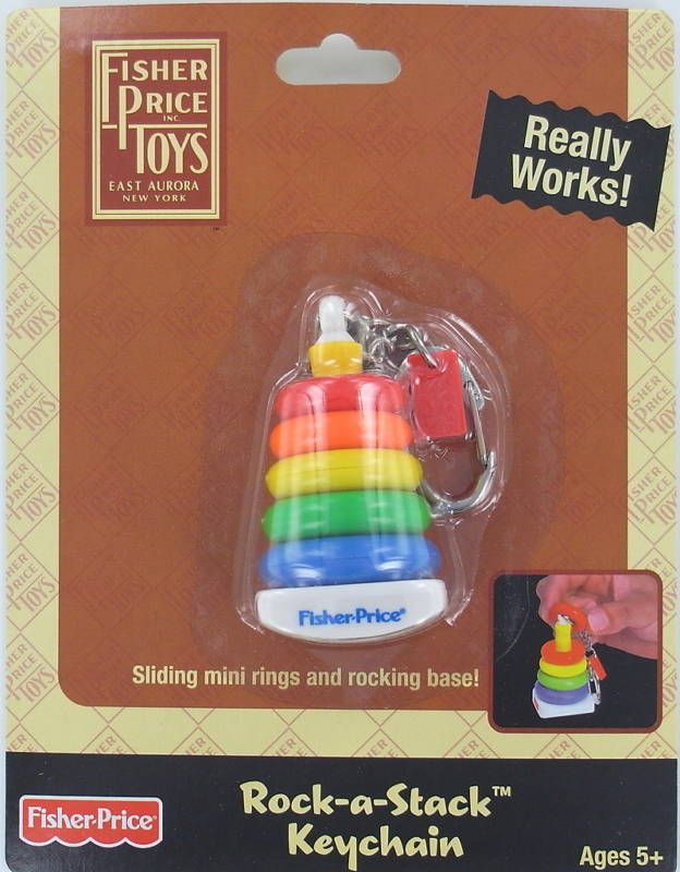 Fisher Price Rock A Stack Keychain Basic Fun Mini Toy